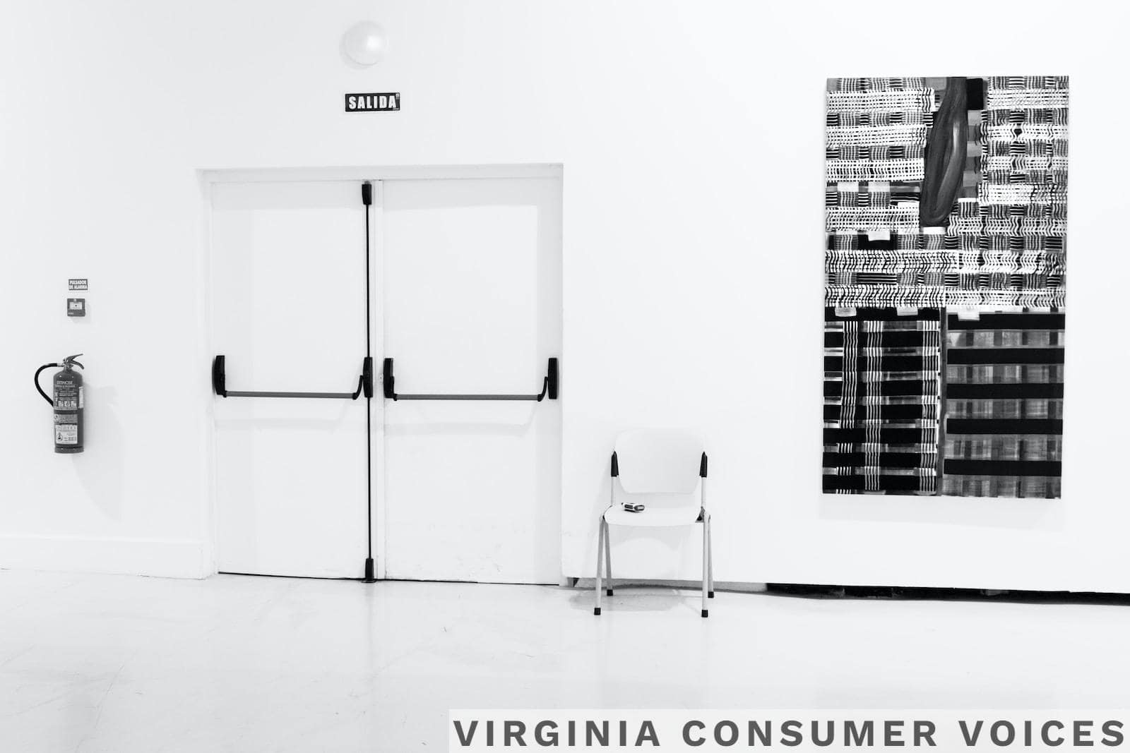 closed white door