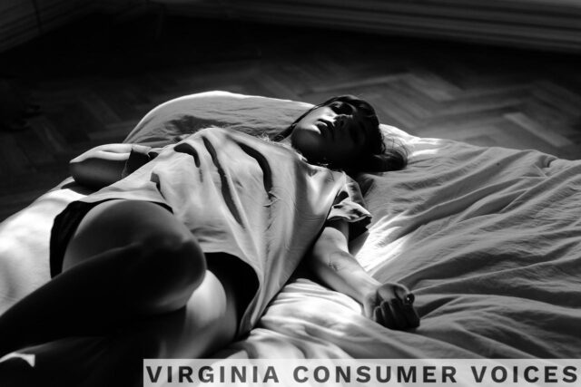 bed, sleeping, woman