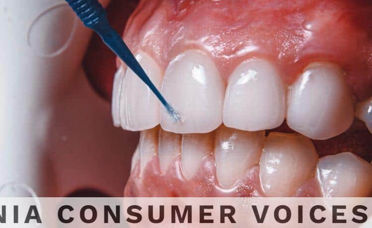 close-up of a person's mouth